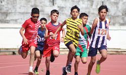 Küçük atletler finaller için yarıştı