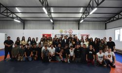 LAÇ Güreş Salonu düzenlenen törenle açıldı