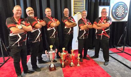 Darts'ta ödüller verildi Kupa beyi "Gönyeli Darts Birliği"