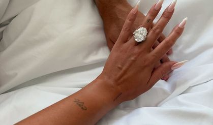 Cristiano Ronaldo'dan sevgilisi Georgina Rodriguez'e büyük tektaş yüzük