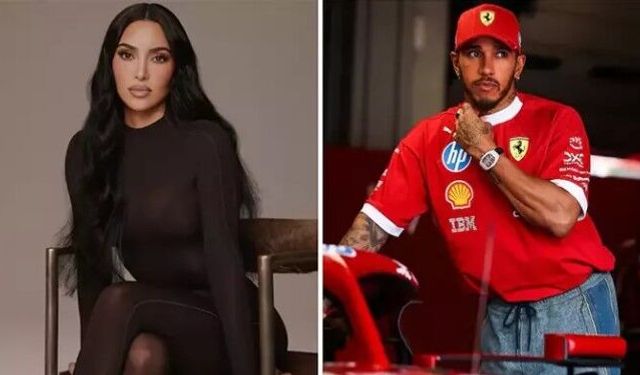 F1 yıldızı Lewis Hamilton ve Kim Kardashian kameralara yakalandı!
