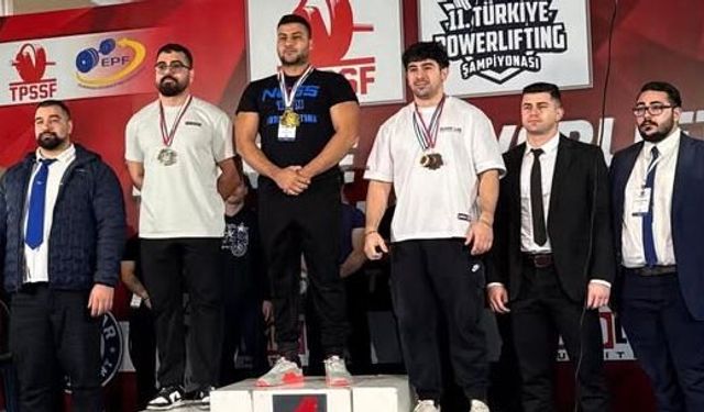 Powerlifting’te KKTC’ye şampiyonluk geldi