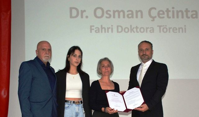 YDÜ'den Osman Çetintaş’a fahri doktora onuru