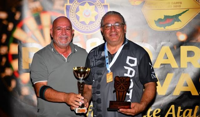 Cemal Gingi darts liginde şampiyon oldu