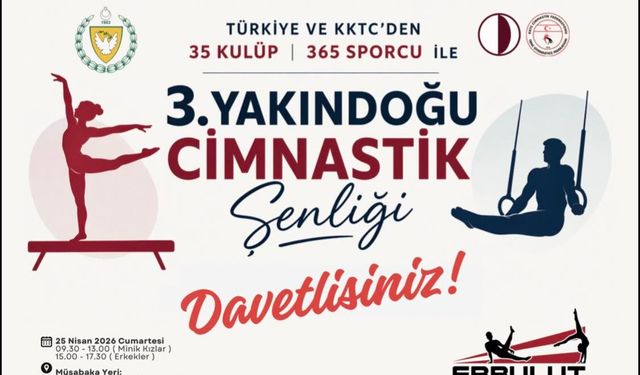 Yakın Doğu Cimnastik Şöleni için geri sayım