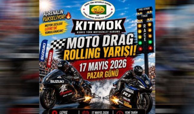 KITMOK Moto Drag Rolling yarışının yeni tarihi açıklandı