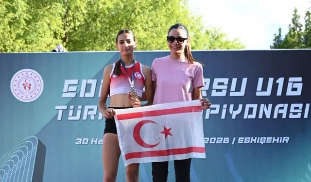 Damla Dönmez fırtınası! Altın madalya KKTC'ye geldi