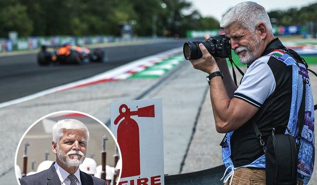 Formula 1'de ilginç anlar! Cumhurbaşkanı objektif başına geçti