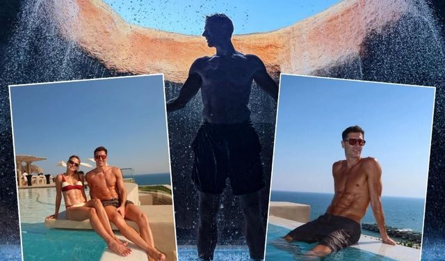 Lewandowski tatil için yine Antalya'yı seçti