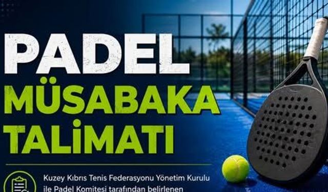 KKTF'den padel için yeni dönem! Talimat yayımlandı