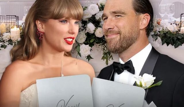 Travis Kelce ile Taylor Swift düğününde dikkat çeken anlar