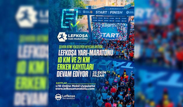Lefkoşa Yarı Maratonu için geri sayım