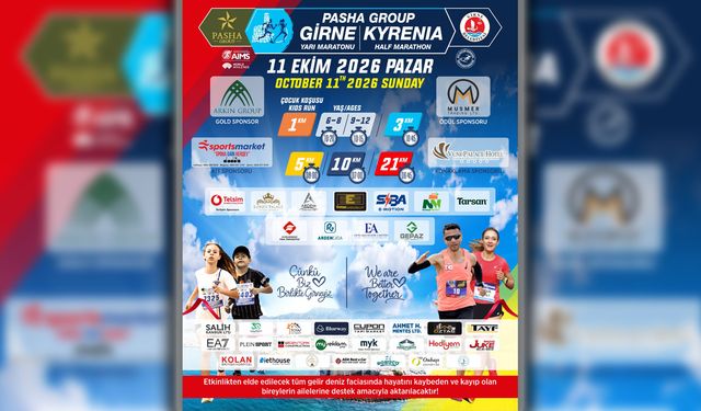 Pasha Group Girne Yarı Maratonu için basın toplantısı