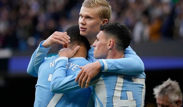 Haaland iki gol attı, Manchester City üç puanı aldı