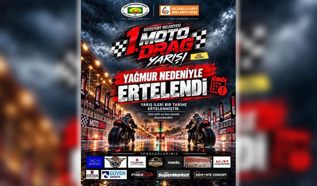 KITMOK Moto Drag Yarışı Olumsuz Hava Nedeniyle Ertelendi