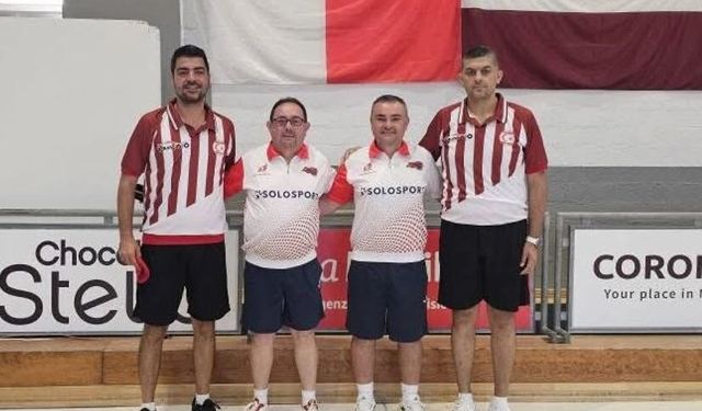 Kuzey Kıbrıs Bocce Erkek Takımı çeyrek finalde