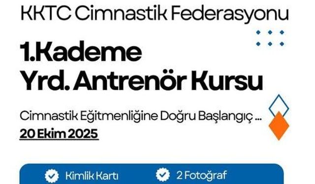 Cimnastik Federasyonu, 1. Kademe Yardımcı Antrenörlük Kursu düzenleyecek