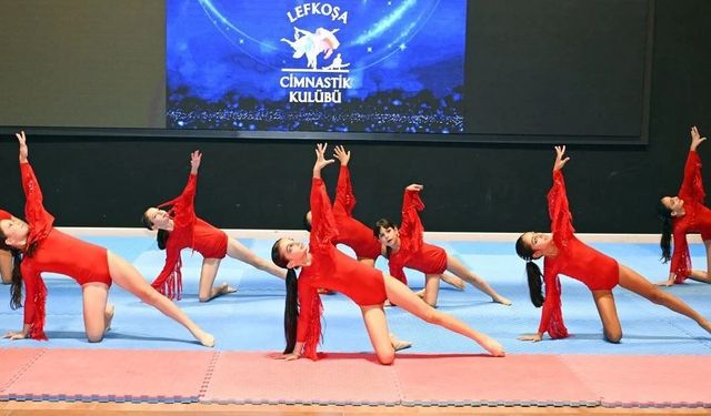 Lefkoşa Cimnastik Kulübü'nden Cumhurbaşkanlığı Sarayı’nda muhteşem gösteri