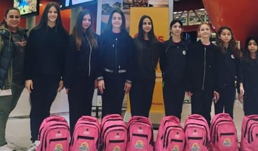 Ritmik cimnastikçiler Antalya yolcusu