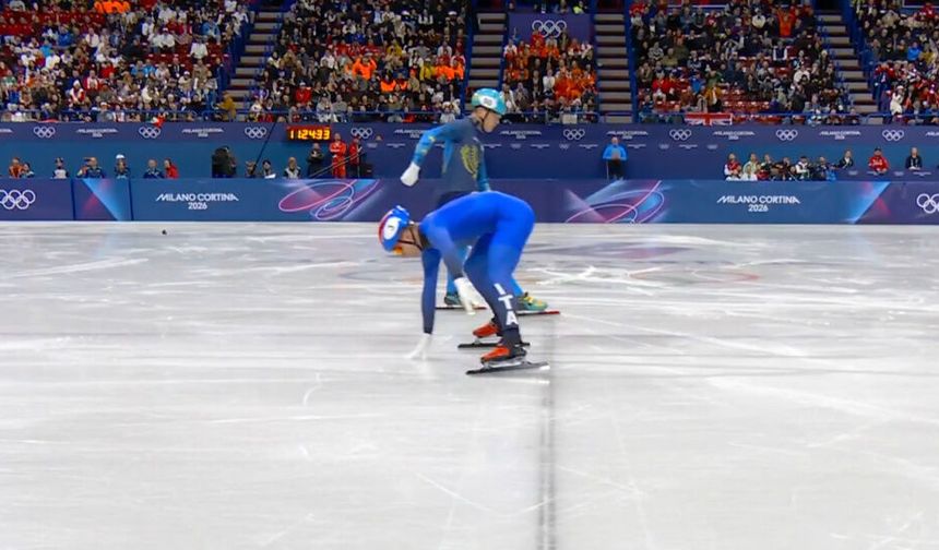 Sürat pateni foto finiş görüntüsü viral oldu!