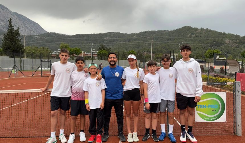 Gönyeli Tenis Kulübü’nden Antalya’da büyük başarı