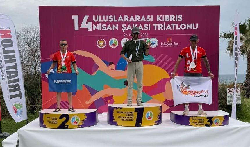 Nisan Şakası Triatlonu’nda Şampiyon Mahdi Alizadeh