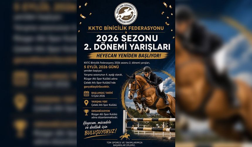 Binicilikte ikinci perde açılıyor! Sporcular parkura çıkıyor