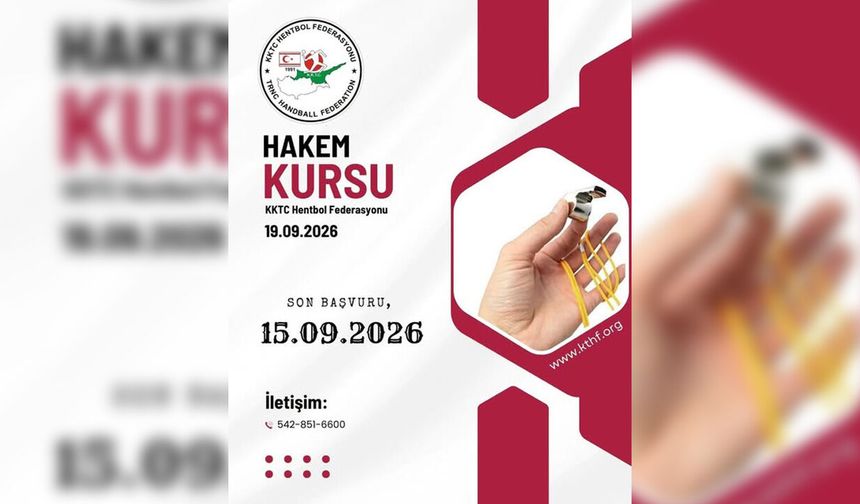 KKTC Hentbol Federasyonu aday hakem kursu başlıyor