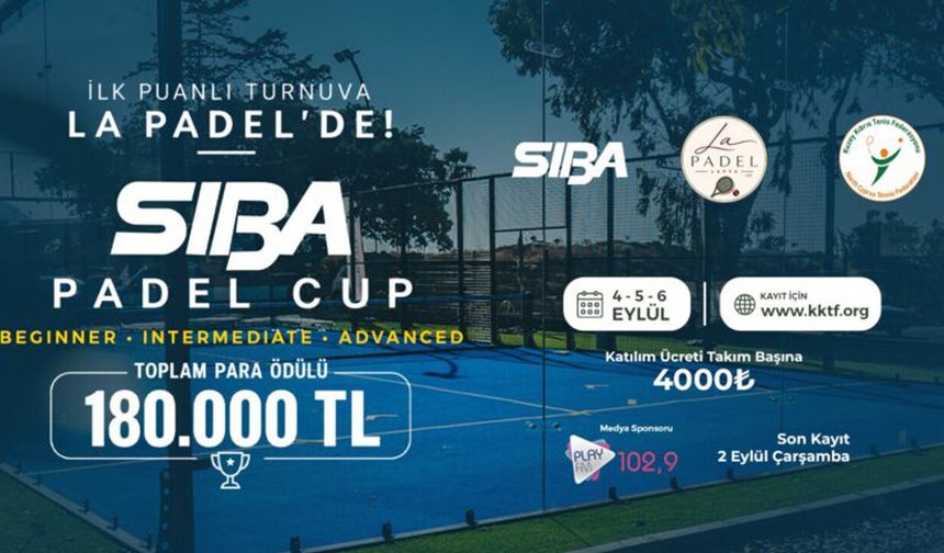 La Padel Lapta’da 180 bin TL ödüllü padel heyecanı