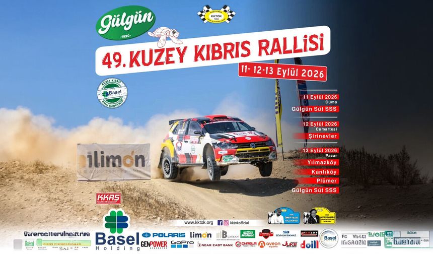 49. Gülgünsüt Kuzey Kıbrıs Rallisi için geri sayım başladı