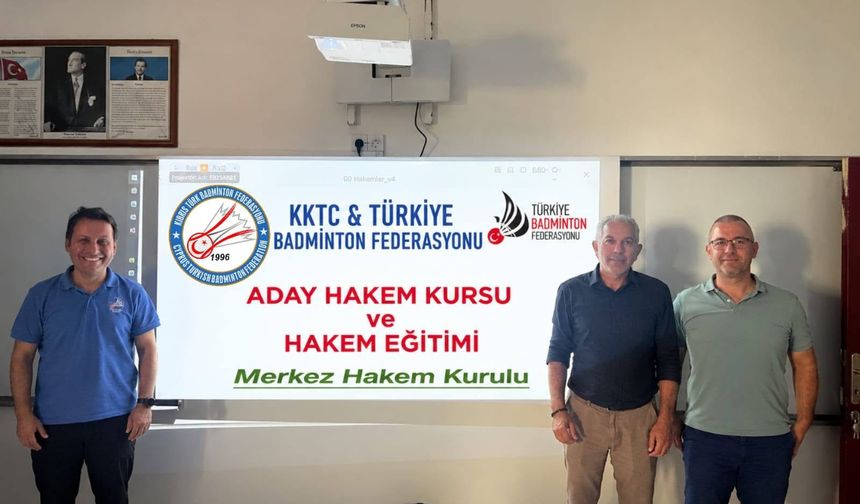 Badmintonunda hakemlik eğitimi başarıyla tamamlandı
