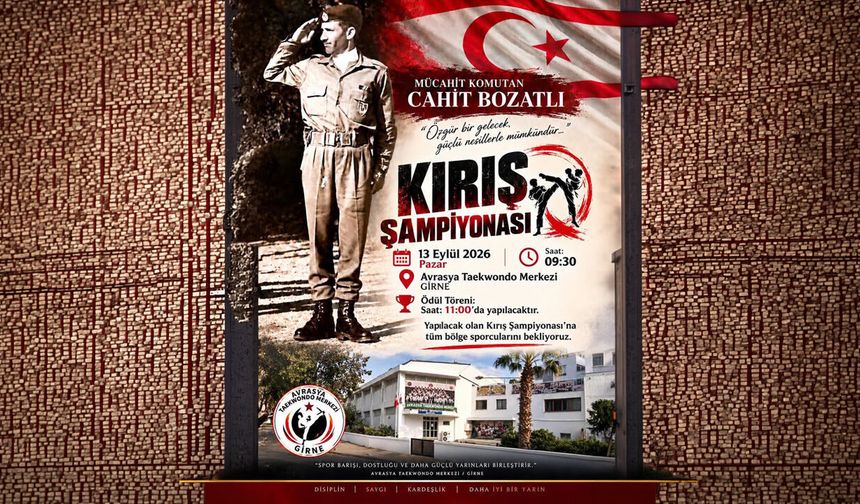 Cahit Bozatlı Kırış Şampiyonası hafta sonu Girne'de