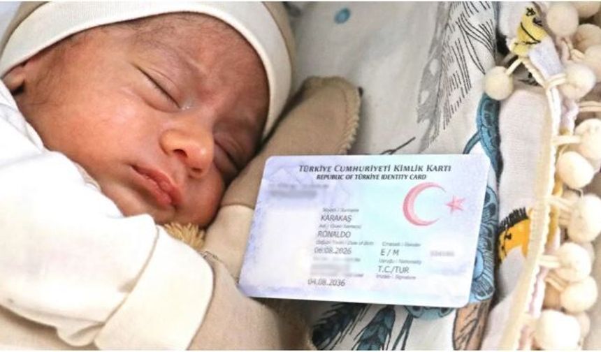 Diyarbakır’da oğluna Cristiano Ronaldo adını verdi