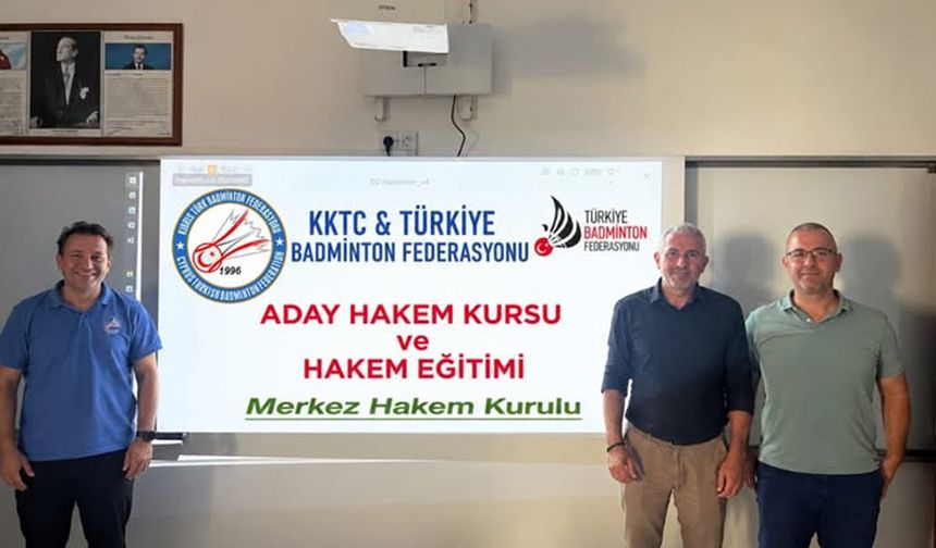 KKTC badmintonunda aday hakemlik kursu başladı