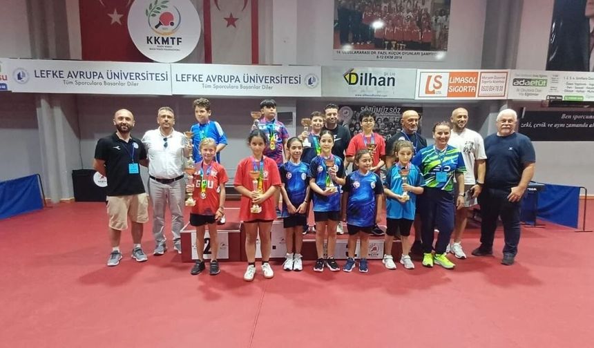 Masa tenisinde U11 Ferdi Klasman Turnuvası tamamlandı