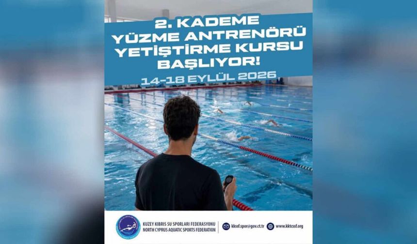 Yüzmede 2. Kademe Antrenör Yetiştirme Kursu düzenleniyor