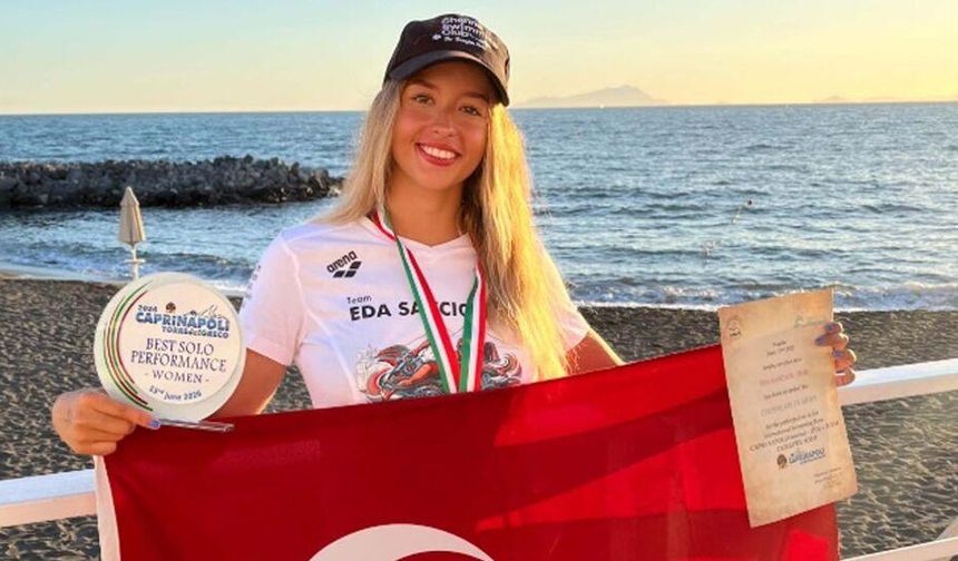 Eda Savcıgil, Okyanus Yedilisi'ne rekorla başladı