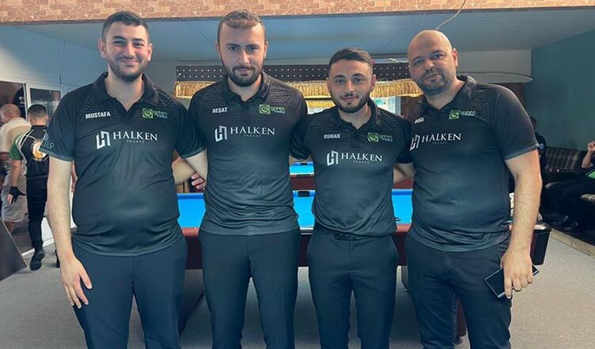 Bilardoda lig şampiyonu Green Pedal