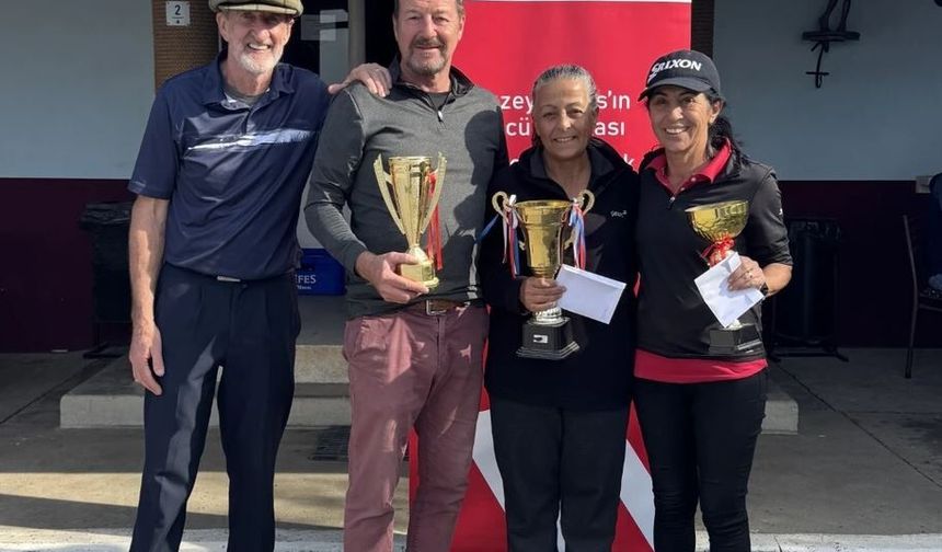 Stableford Golf Turnuvası şampiyonu Sabriye Holland