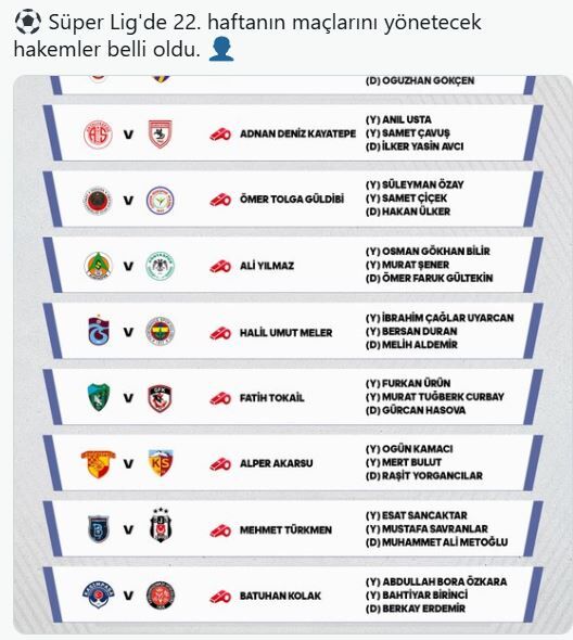 Super Lig Hakem