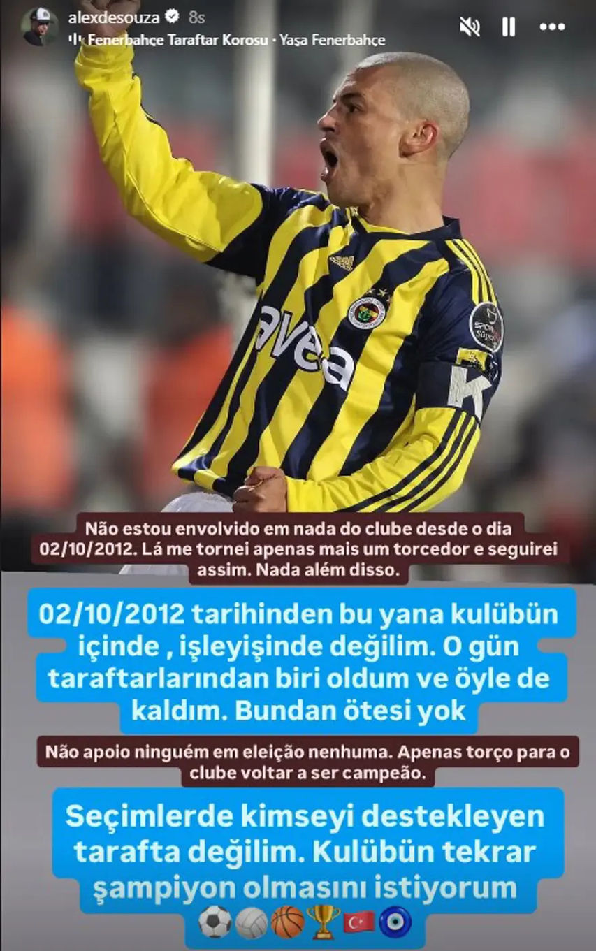 Alex De Souza’dan Fenerbahçe Seçimi Için Net Mesaj 2