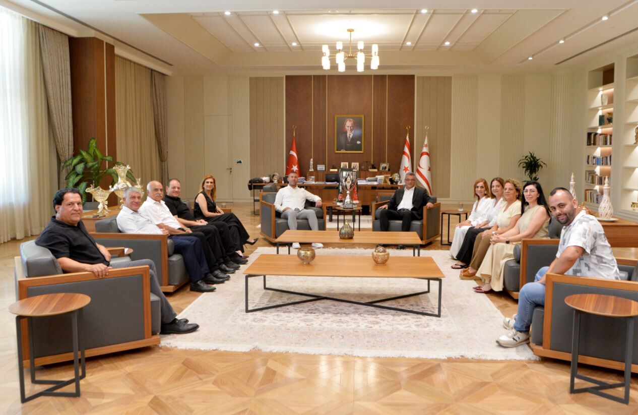 Cumhurbaşkanı Erhürman Şampiyon Baf'ı Kabul Etti