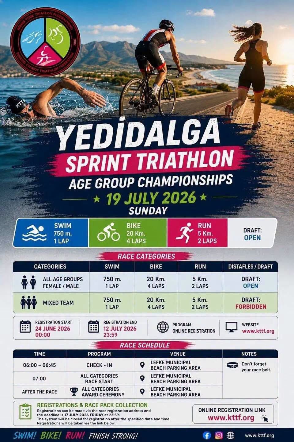 Triatlon Heyecanı Yedidalga'da