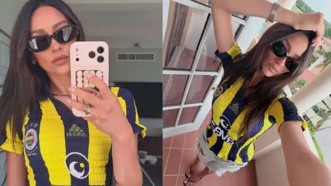 Ünlü Oyuncu Shay Mitchell'dan Sarı Lacivertli Paylaşım 3