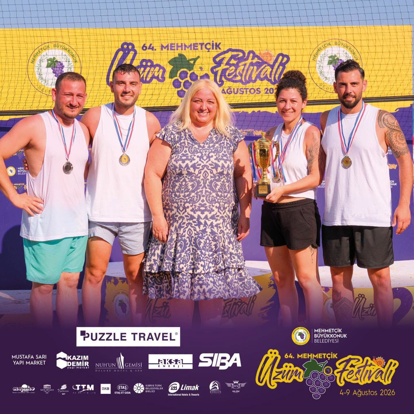 64. Mehmetçik Üzüm Festivali’nde Voleybol Şöleni 4